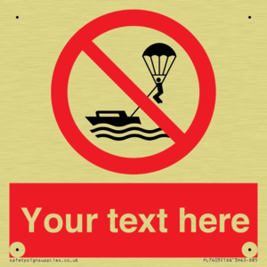 Custom No parasailing